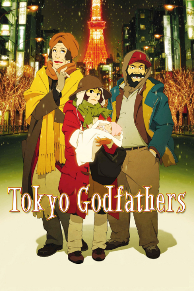 movie poster for tokyo godfathers