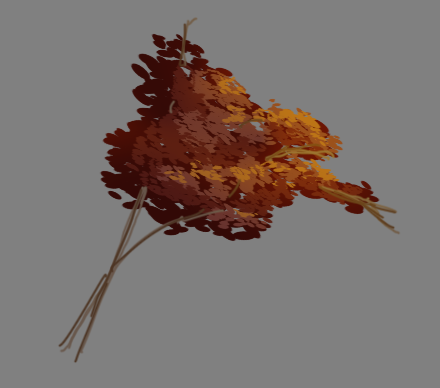 a branch with autumn leaves