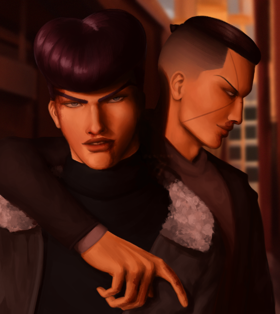 josuke and okuyasu bro-ing out